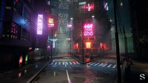 Neon City In Environments Ue Marketplace