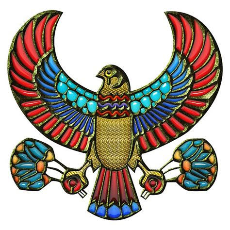 Sacred Egyptian Falcon By Captain7 Redbubble