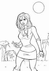 Vampire Buffy Coloring Pages Slayer Adult Choose Board sketch template