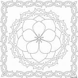 Coloring Pages Patterns Pattern Printable Trace Flower Simple Color Kids Print Embroidery 2010 May Rose Adults Popular Click Paste Eat sketch template