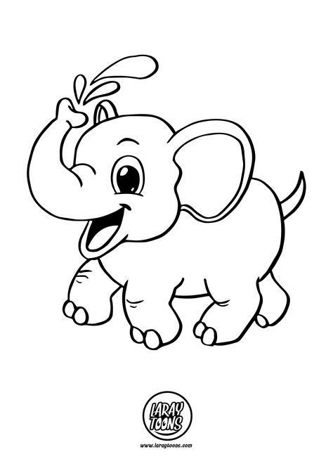 dibujo  colorear elefante reverasite