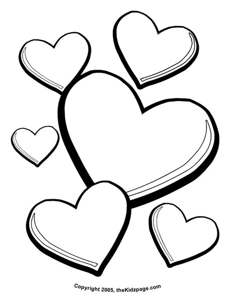 day hearts coloring page  kids printable colouring sheets coloring