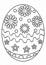 Easter Coloring Pages Egg Color Kids sketch template