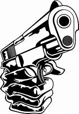 Gun Vector Hand Holding Guns Skulls Skull Cons Ecuador Newdesign Logo Cash Money Via sketch template