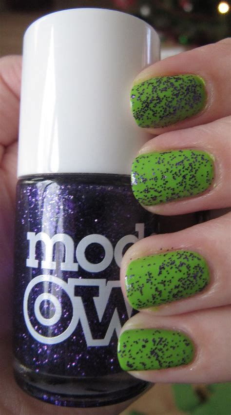 alli mcbally models own lime green and purple haze