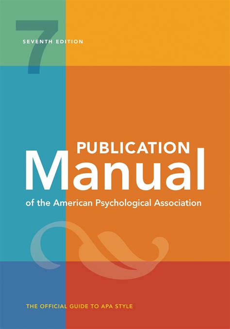 publication manual   american psychological association