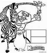 Madagascar Pages Coloring Printable Color Cool2bkids Movie Characters Kids Cartoon Choose Board sketch template