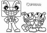 Coloring Mugman Pages Dice King Cuphead Cups Coloringpagesfortoddlers Kids Children Lovely Fun Devil sketch template