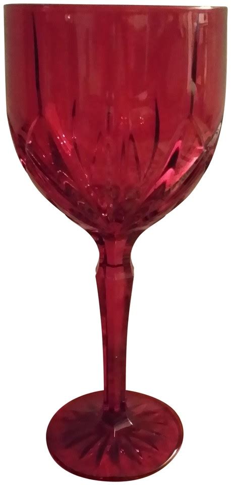 waterford red 8 marquis crystal wine glasses tradesy