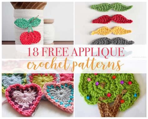 crochet applique patterns daisy cottage designs