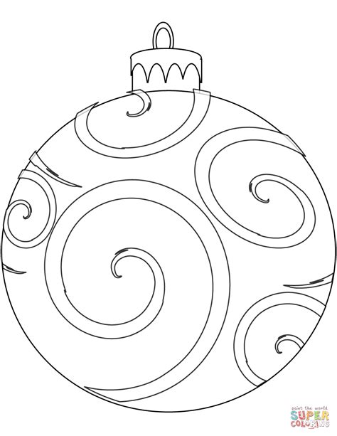 coloring book pages christmas ornaments coloringpages