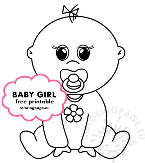 cute baby girl coloring page coloring page