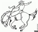 Cowboy Colorir Cavalo Montando Rodeio Caballo Jinete Rodeo Vaqueiro Caballos Ausmalbilder Reiten Guida Cavalgando Num Stampare sketch template
