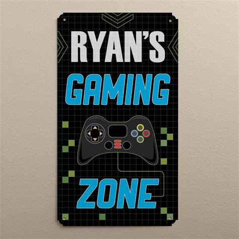 video gamer personalized sign  hsn