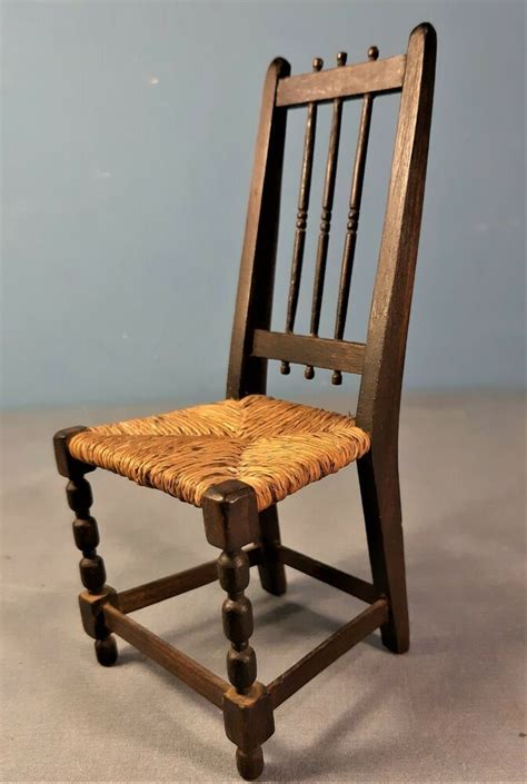 antique victorian wooden apprenticedollhouse chair