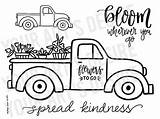 Spring Truck Coloring Old Bisque sketch template