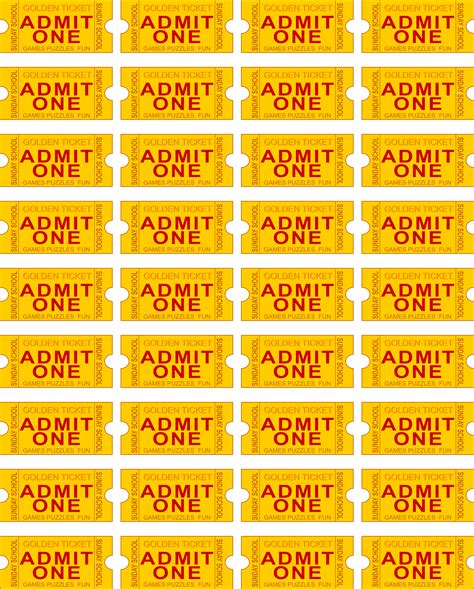 printable admit  ticket template clipart
