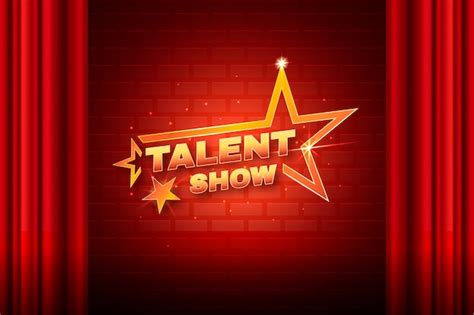 vector realistic talent show background
