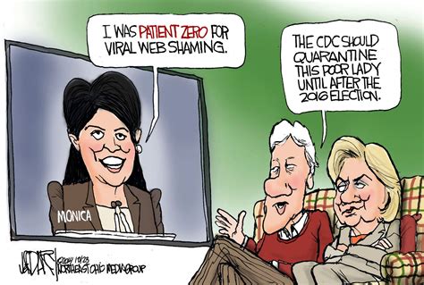 bill clinton monica lewinsky political cartoon