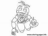 Fnaf Coloring Nights Freddys Birthday Five Pages Printable sketch template