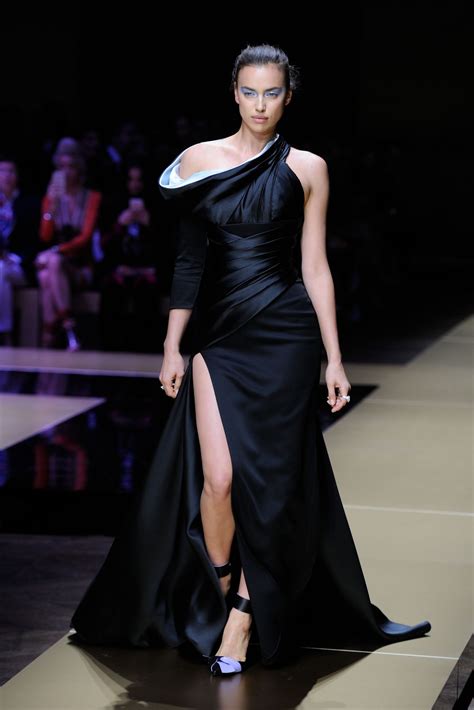 irina shayk walks  runway versace springsummer   paris fashion week