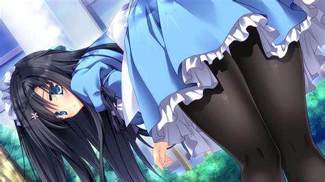 Anime Girls Long Hair Pantyhose Wallpapers Hd Desktop