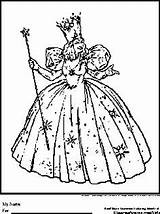 Wizard Oz Pages Witch Glenda Good Template Coloring sketch template