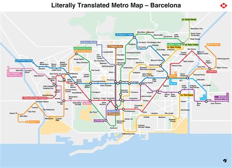 literally translated metro map barcelona metro map barcelona metro