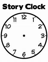 Clock Coloring Pages Story Drawing Color Print Tocolor sketch template