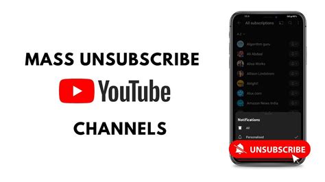 unsubscribe   youtube channels