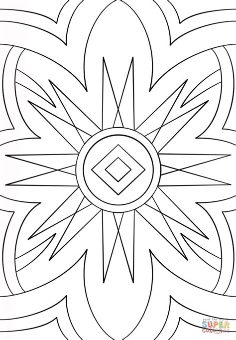 abstract pattern coloring page  printable coloring pages
