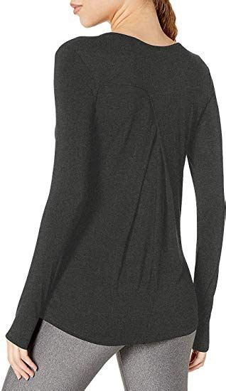 womens long sleeve workout shirts gym yoga clothes activewear exercise sports tops