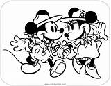 Mickey Coloring Minnie Classic Pages Disneyclips Friends Hike sketch template