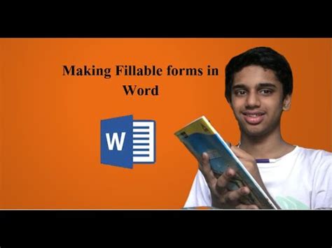 fillable forms  word youtube