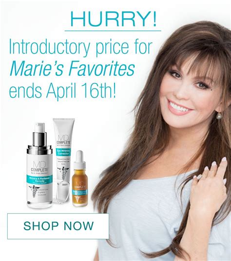 Md Complete Marie Osmond S Favorites With Images Skin