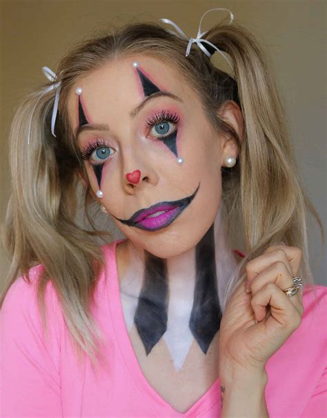 cute  easy clown makeup halloween tutorial kindly unspoken