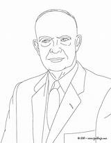 Eisenhower Dwight Hellokids Imprimir Presidentes Línea sketch template