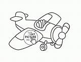 Airplane Coloring Cartoon Pages Getcolorings sketch template