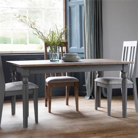 gallery direct cookham extending dining table grey oak leader