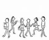Draw Drawing People Crowd Drawings Cartoon Easy Going Holding Simple Get Hands Step Tips Some Drawn Getdrawings Paintingvalley Way Area sketch template