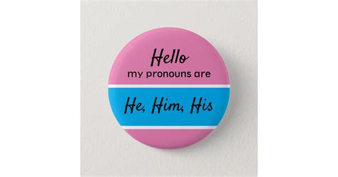 gender pronouns male pronouns 6 cm round badge au
