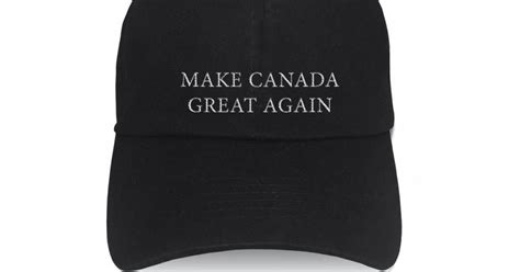 make canada great again hats spotted at hudson s bay in