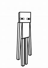 Enderman Tudodesenhos sketch template