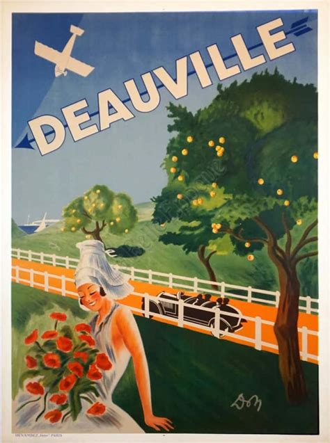 French Art Deco Cabriolet Advertising Poster For