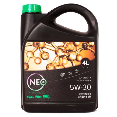 Моторное масло Revolution A 5w 30 Sn Cf A3 B4 4 л Neo Oil Nr0000026