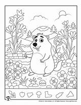 Groundhog Woojr Woo sketch template