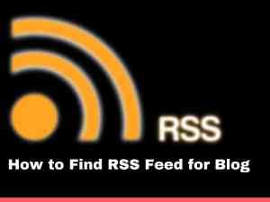 find  create  rss feed   blog