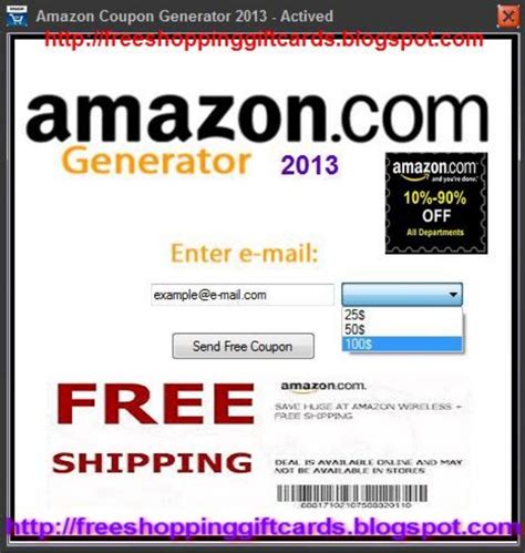 amazon coupon generator     amazon coupon