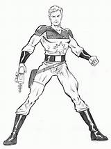 Flash Gordon Coloring Pages Book Comic Popular sketch template