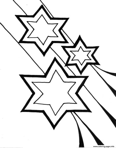 christmas stars  print coloring page printable